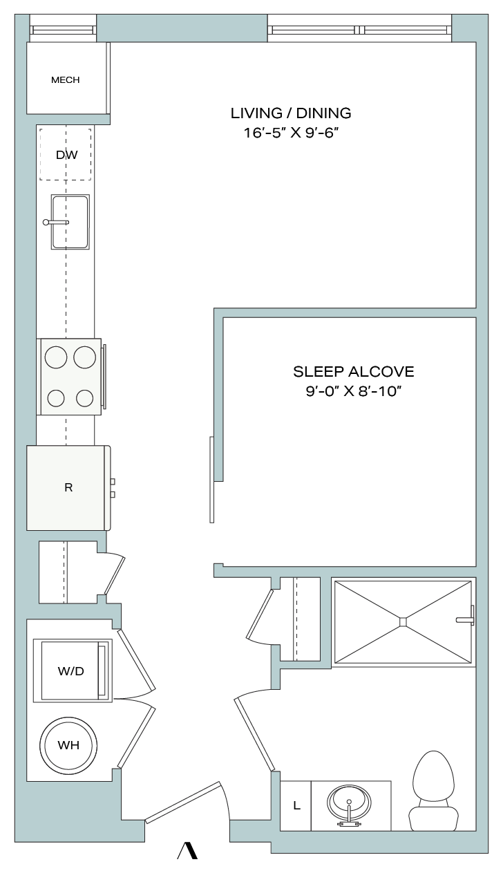 A01 floor plan