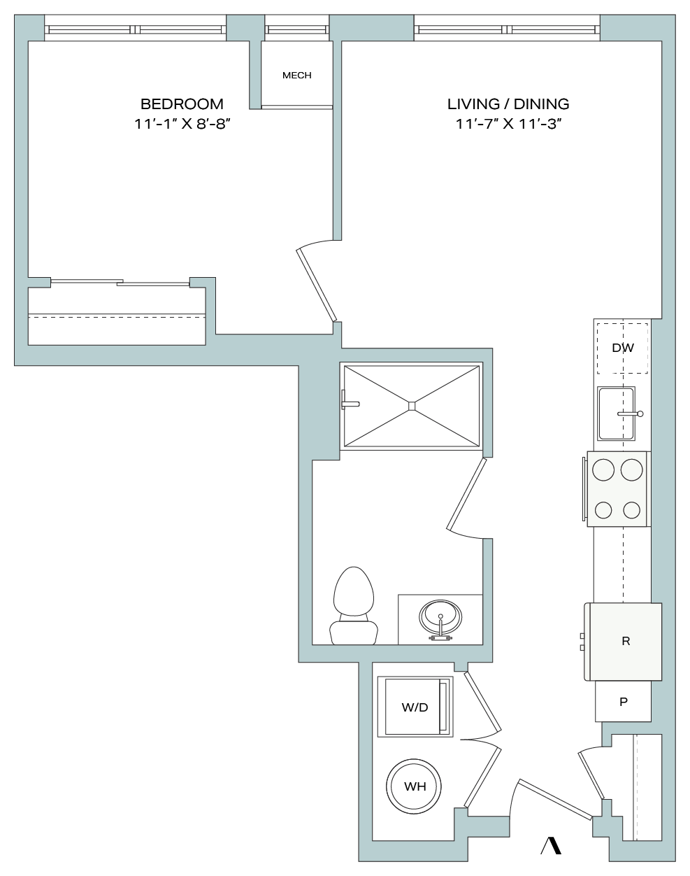 A02 floor plan
