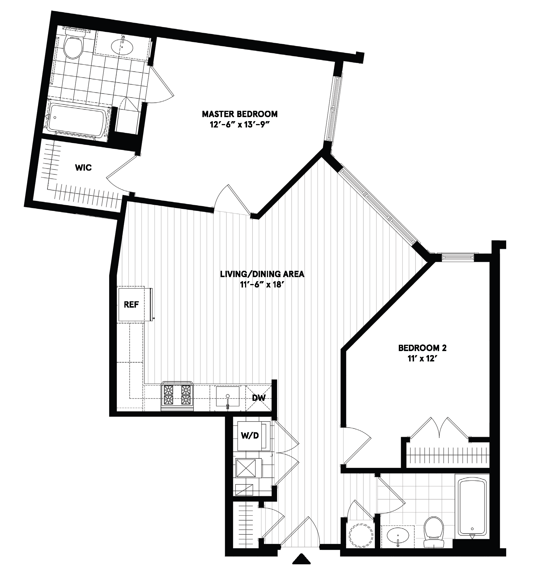 viv-b03 floor plan at Vivian