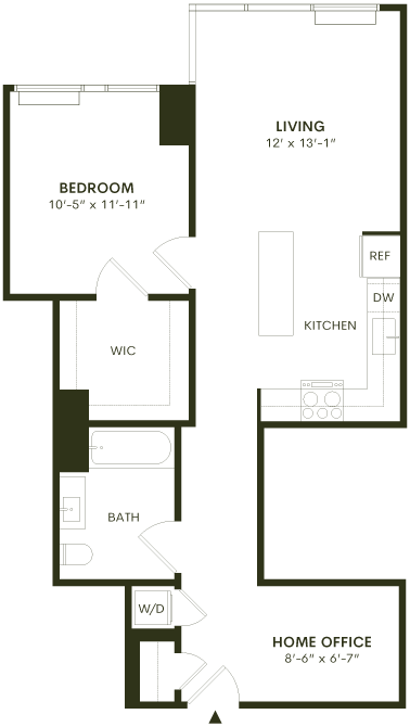 1G floor plan