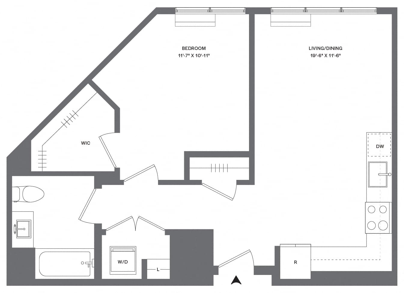 A3.3 floor plan at The Ballantine