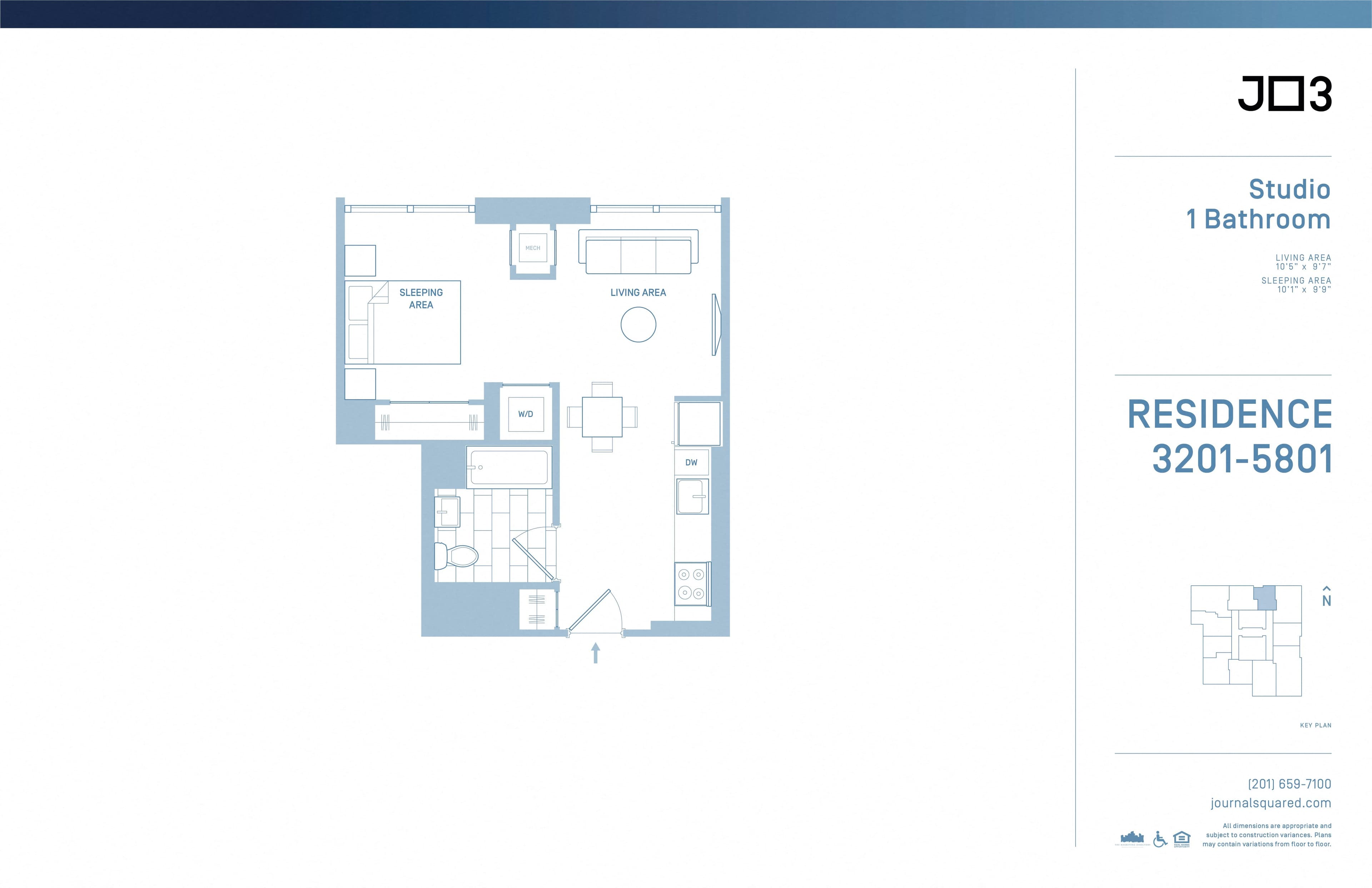 Floor plan floor plan at Journal Squared Tower 3