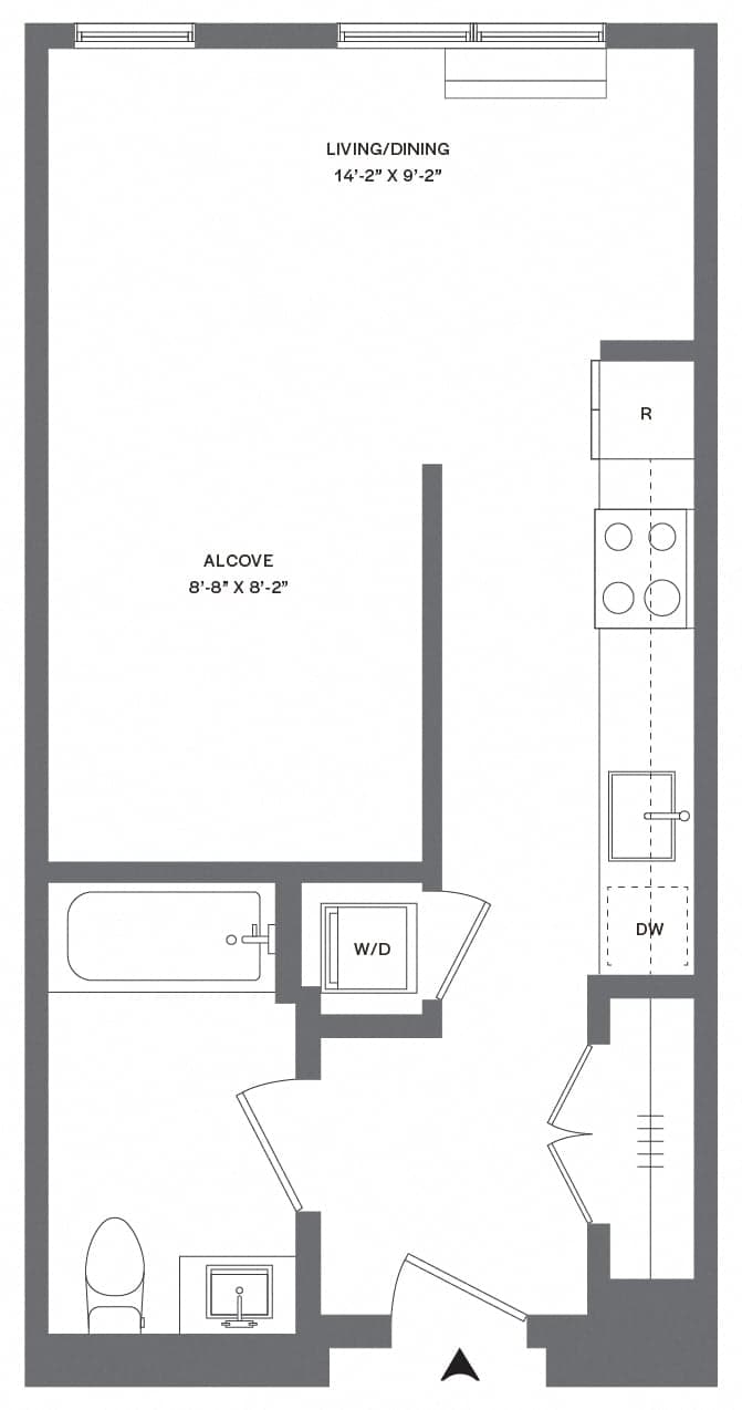 S2.1 floor plan at The Ballantine