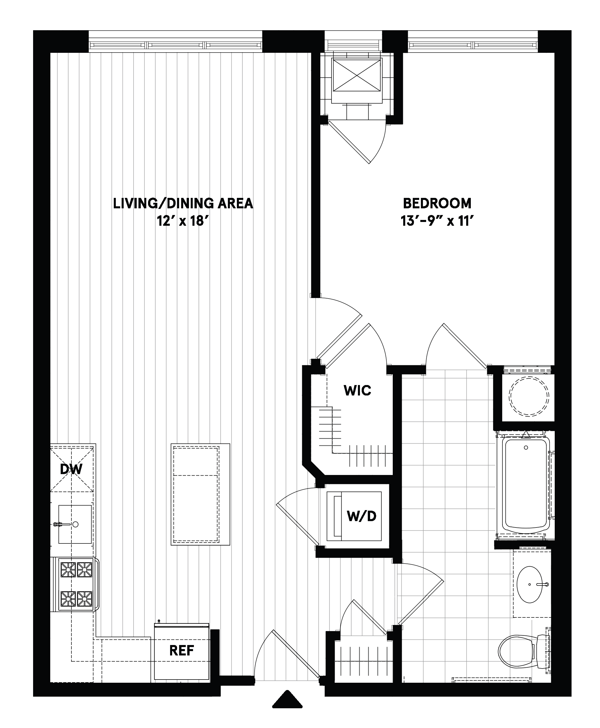 viv-a02 floor plan at Vivian