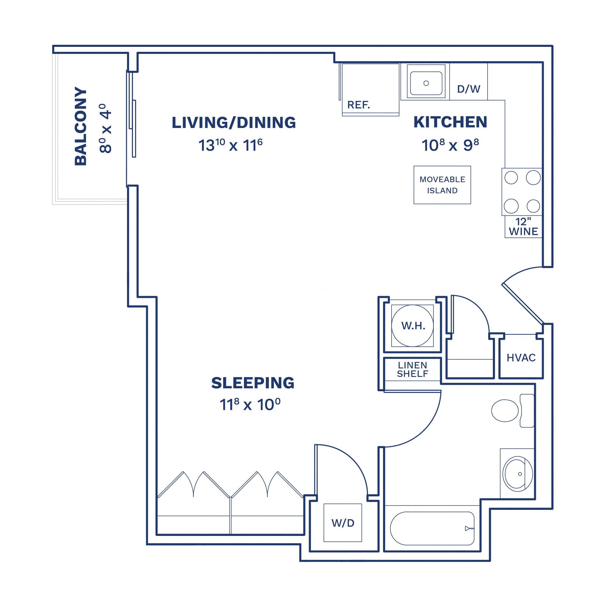 Studio-S4 floor plan at Cobalt Lofts