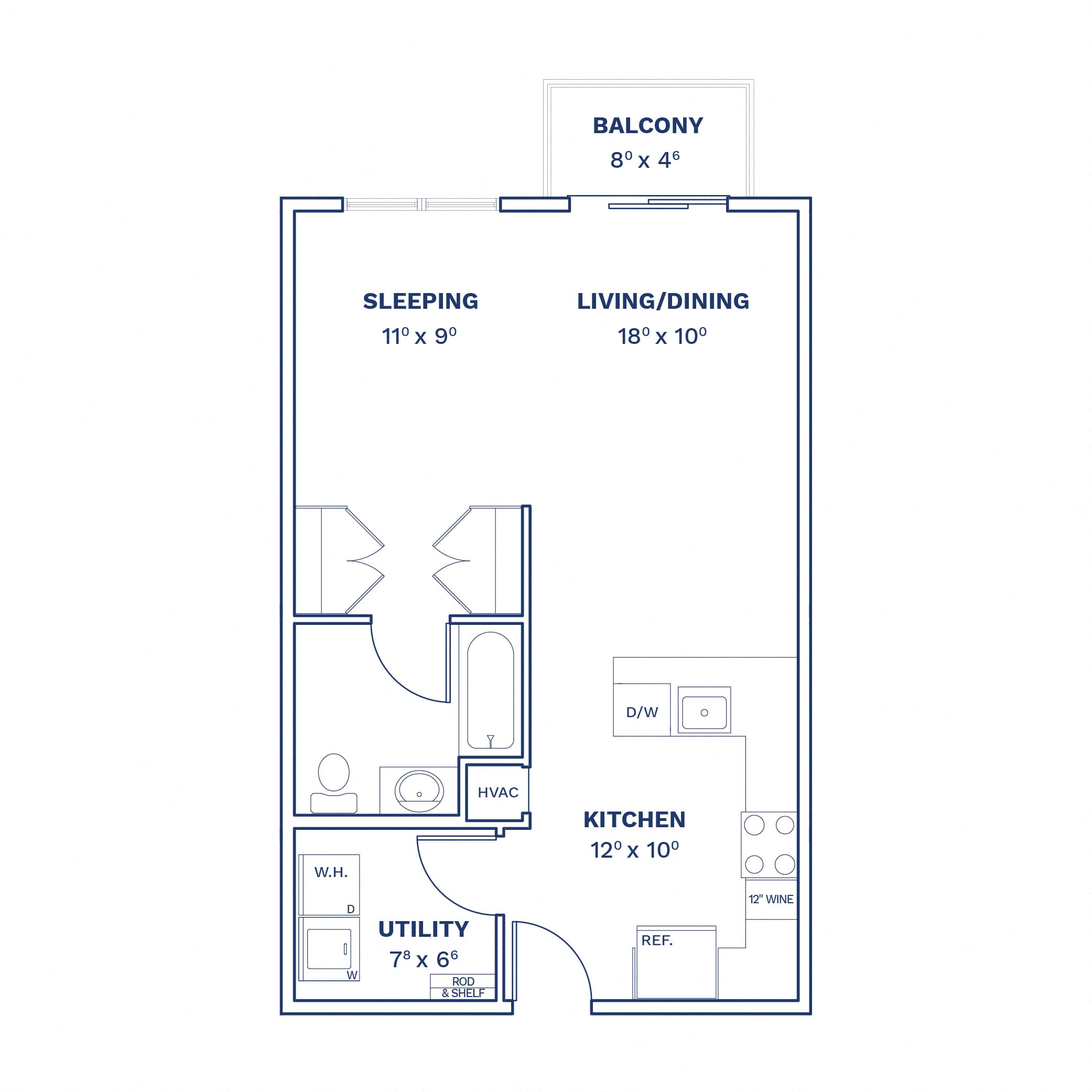 Studio-S5 floor plan at Cobalt Lofts