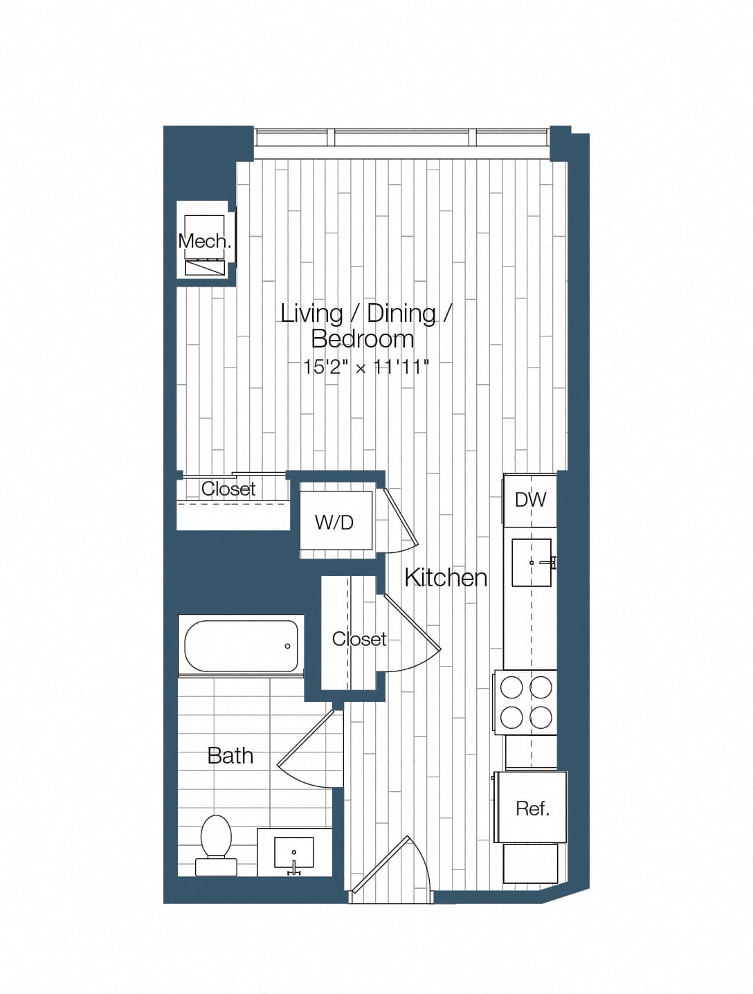 S3 floor plan at Haus25
