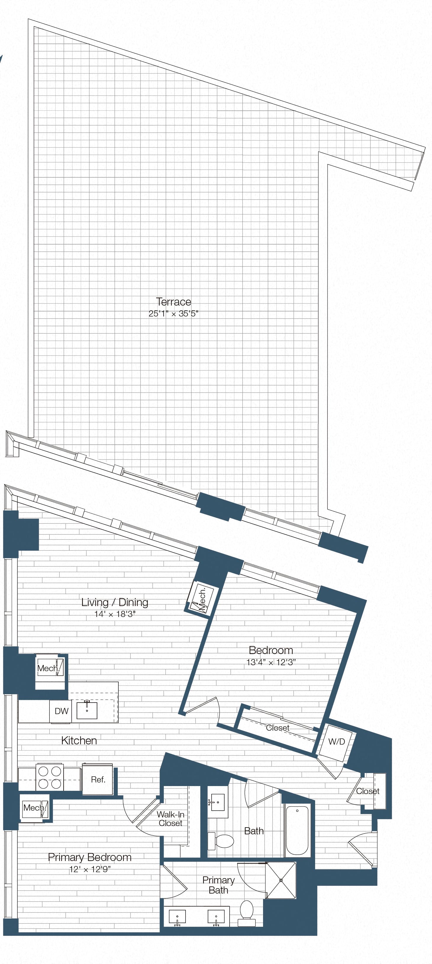 B5 floor plan at Haus25